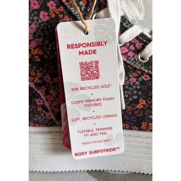 NEW ROXY Surfstride Sheliahh 2.0 MId-Rise Women's 10 Cushy Memory Foam Sneakers - Picture 10 of 12